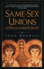 Same-Sex Unions in Premodern Europe - eBook