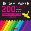 Origami Paper 200 sheets Rainbow Colors 6" (15 cm) : Tuttle Origami Paper: Double Sided Origami Sheets Printed with 12 Different Color Combinations (Instructions for 6 Projects Included) - Book