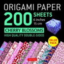 Origami Paper 200 sheets Cherry Blossoms 6 inch (15 cm) : High-Quality Origami Sheets Printed with 12 Different Colors Instructions for 8 Projects Included - Book