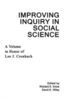 Improving Inquiry in Social Science : A Volume in Honor of Lee J. Cronbach - Book