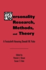 Personality Research, Methods, and Theory : A Festschrift Honoring Donald W. Fiske - Book
