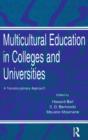 Multicultural Education in Colleges and Universities : A Transdisciplinary Approach - Book