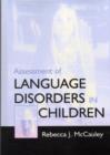 Assessment of Language Disorders in Children - Book