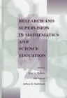Research and Supervision in Mathematics and Science Education - Book