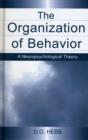 The Organization of Behavior : A Neuropsychological Theory - Book