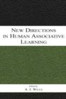 New Directions in Human Associative Learning - Book