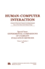 Experimental Comparisons of Usability Evaluation Methods : A Special Issue of Human-Computer Interaction - Book