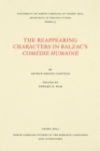 The Reappearing Characters in Balzac's ComA (c)die Humaine - Book