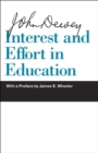 Interest and Effort in Education - Book