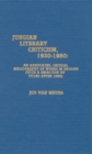 Jungian Literary Criticism, 1920-1980 : An Annotated, Critical Bibliography of Works in English (with a Selection of Titles after 1980) - Book