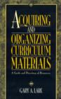 Acquiring and Organizing Curriculum Materials - Book