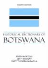 Historical Dictionary of Botswana - Book