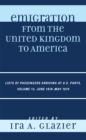 Emigration from the United Kingdom to America : Lists of Passengers Arriving at U.S. Ports, June 1878 - May 1879 - Book