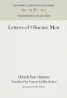 Letters of Obscure Men - Book