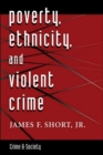 Poverty, Ethnicity, And Violent Crime - Book