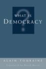 What Is Democracy? - Book