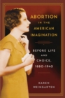 Abortion in the American Imagination : Before Life and Choice, 1880-1940 - Book