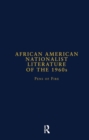 African American Nationalist Literature of the 1960s : Pens of Fire - Book