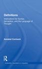 Definitions : Implications for Syntax, Semantics, and the Language of Thought - Book