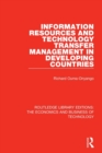 Information Resources and Technology Transfer Management in Developing Countries - Book