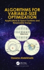 Algorithms for Variable-Size Optimization : Applications in Space Systems and Renewable Energy - Book