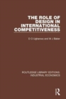 The Role of Design in International Competitiveness - Book