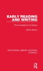 Early Reading and Writing : The Foundations of Literacy - Book