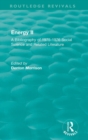 Routledge Revivals: Energy II (1977) : A Bibliography of 1975-1976 Social Science and Related Literature - Book