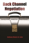 Back Channel Negotiation : Security in Middle East Peace Process - Book