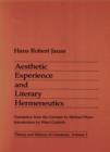 Aesthetic Experience and Literary Hermeneutics - Book
