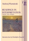 Readings in Interpretation : Holderlin, Hegel, Heidegger - Book