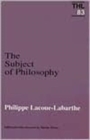 Subject Of Philosophy - Book
