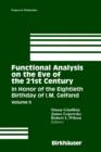 Functional Analysis on the Eve of the 21st Century : In Honor of the Eightieth Birthday of I. M. Gelfand Vol 2 - Book