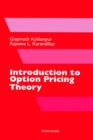 Introduction to Option Pricing Theory - Book