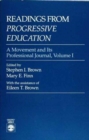 Readings From Progressive Education : A Movement and its Professional Journal - Book