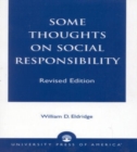 Some Thoughts on Social Responsibility - Book