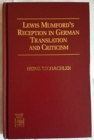Lewis Mumford's Reception in German Translation and Criticism - Book