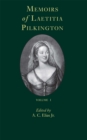 Memoirs of Laetitia Pilkington - Book