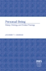Personal Being : Polanyi, Ontology, and Christian Theology - Book