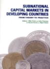 Subnational Capital Markets in Developing Countries : Theory and Practice - Book