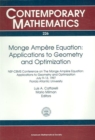 Monge Ampere Equation NSF-CBMS Conference on the Monge Ampaere Equation, Applications to Geometry and Optimization, July 9-13, 1997, Florida Atlantic University : Applications to Geometry and Optimiza - Book
