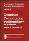 Quantum Computation : A Grand Mathematical Challenge for the Twenty-first Century and the Millennium - Book