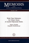 Weak Type Estimates for Cesaro Sums of Jacobi Polynomial Series - Book