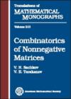 Combinatorics of Nonnegative Matrices - Book