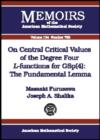 On Central Critical Values of the Degree Four L-Functions for GSp(4) : The Fundamental Lemma - Book