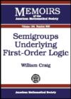 Semigroups Underlying First-order Logic - Book