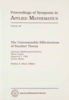 The Unreasonable Effectiveness of Number Theory - Book