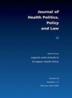 Legacies and Latitude in European Health Policy - Book