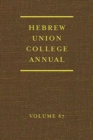 Hebrew Union College Annual Volume 87 - Book