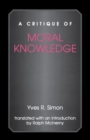 A Critique of Moral Knowledge - Book